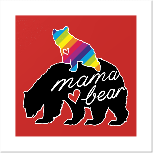 Proud Mama Bear Wall Art by EnchantedTikiTees